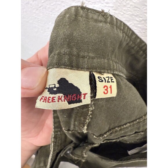 Free Knight Pants Mens 31 Green Cargo Tactical Army Military Utility Trooper Y2K - Picture 8 of 10